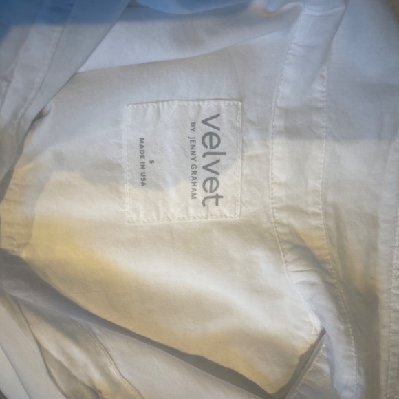 white cotton button down from Velvet. size small - Picture 7 of 7